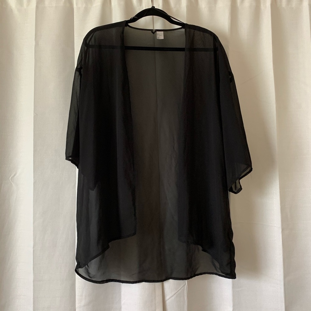 H&M Black Sheer Kimono